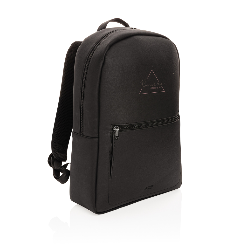 Swiss Peak deluxe PU laptop backpack PVC free